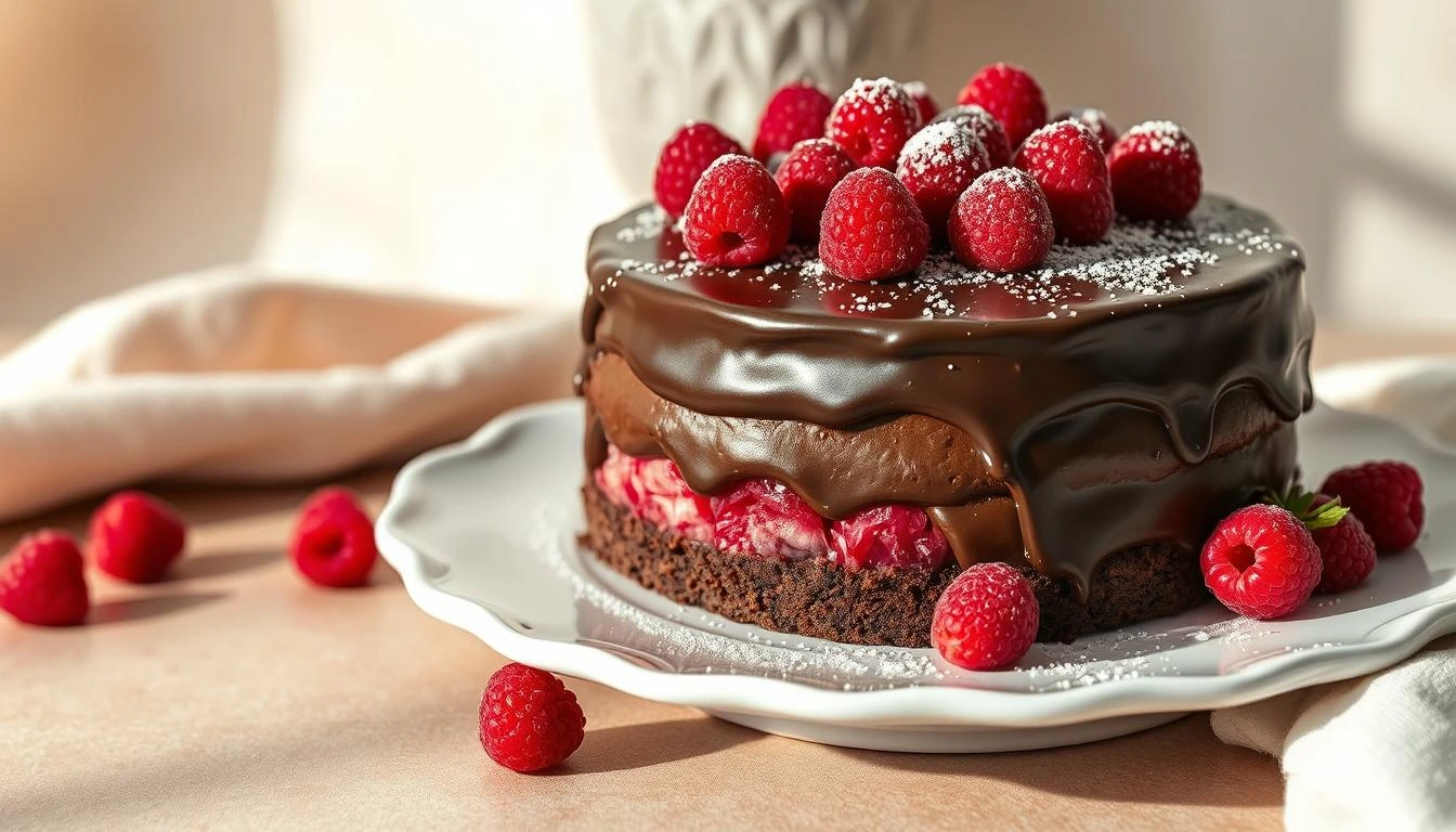 Raspberry Chocolate Cake