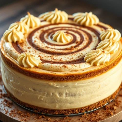Cinnamon roll cheesecake