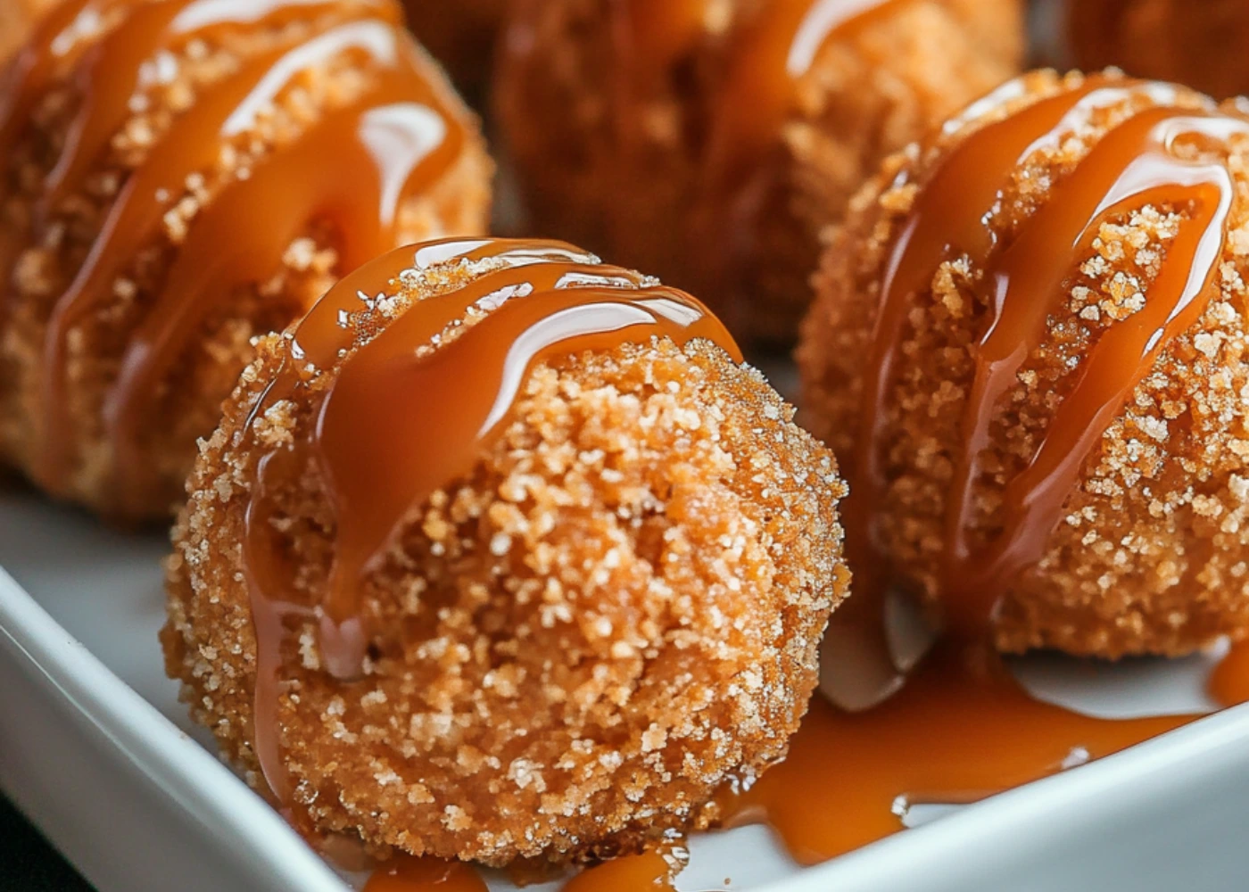 Close up of No Bake Pumpkin Cheesecake Balls