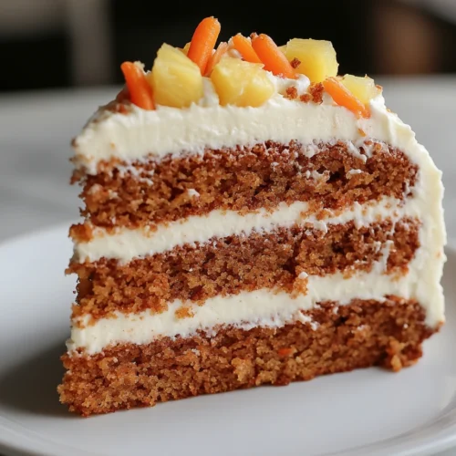 Slice of Carrot Pineapple Cake