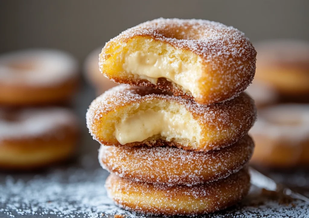 stack of churro cheesecake dounut cookies