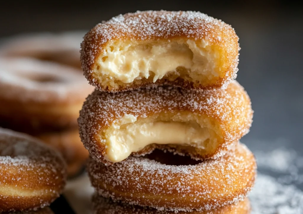 stack of churro cheesecake dounut cookies