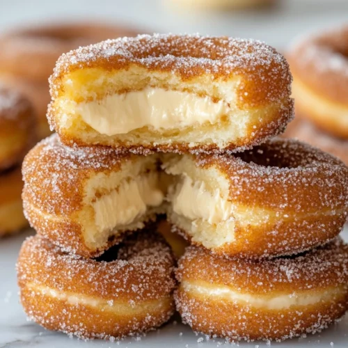 stack of churro cheesecake dounut cookies