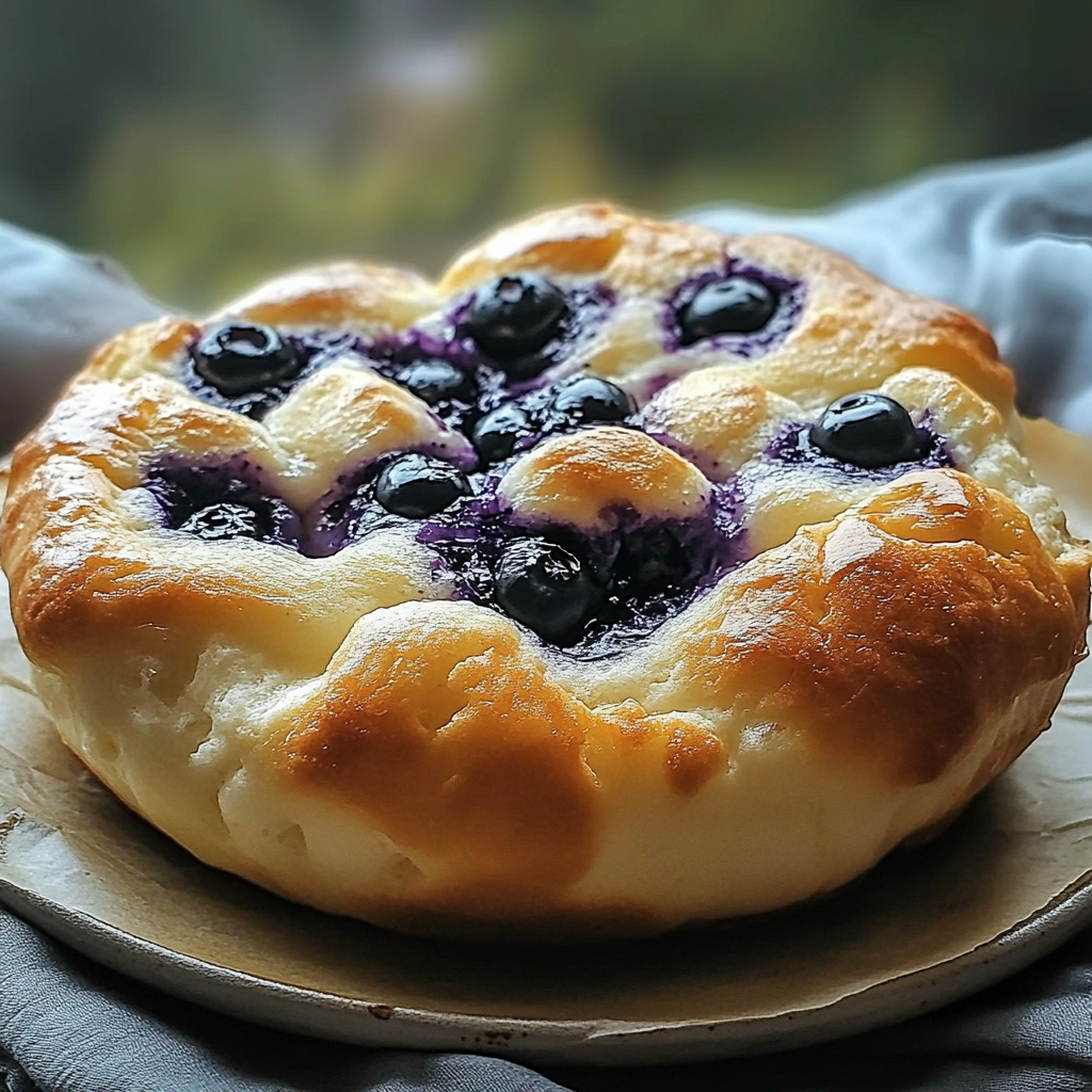 Blueberry Cottage Cheese Cloud Bread