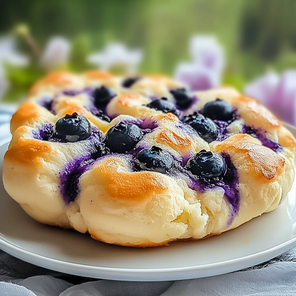 Blueberry Cottage Cheese Cloud Bread
