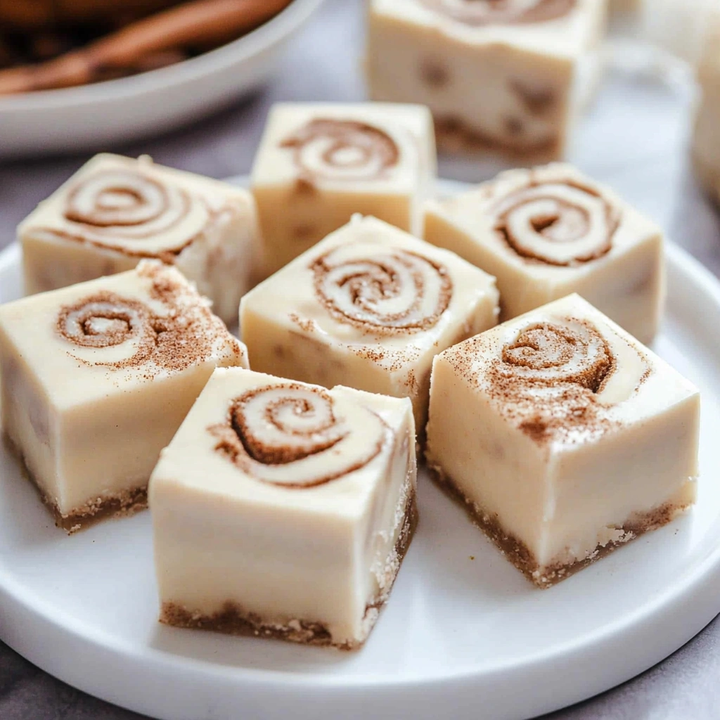 Cinnamon Roll Fudge