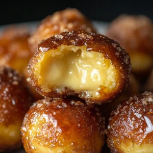 Pile of Creme Brulee Donut Holes
