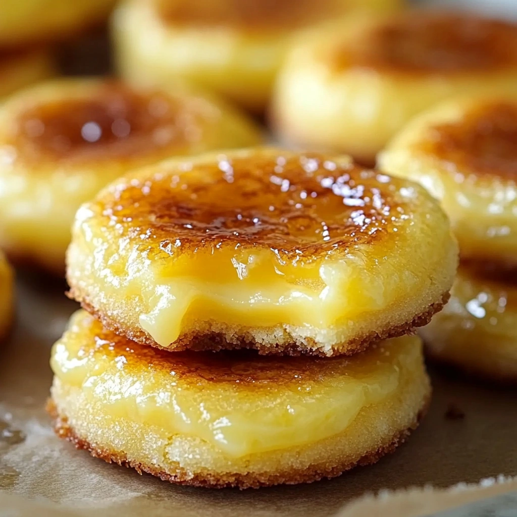 Lemon Curd Crème Brûlée Cookies