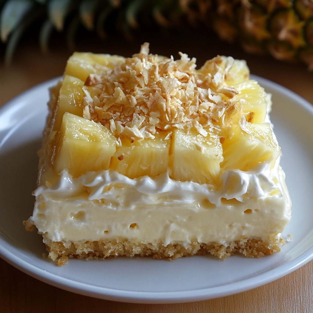 No-Bake Pineapple Cream Dessert