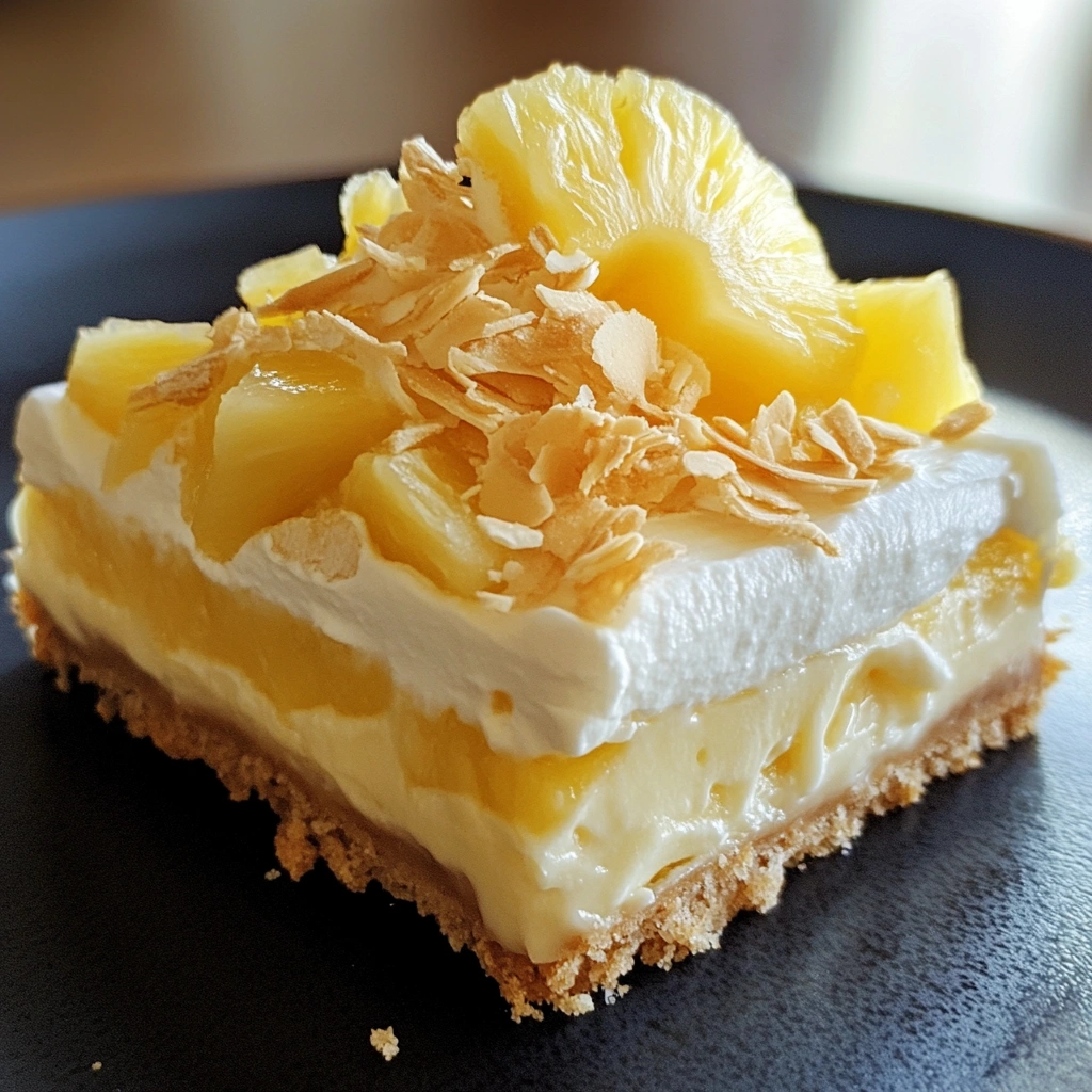 No-Bake Pineapple Cream Dessert