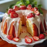 Strawberry Buttermilk Pound Cake