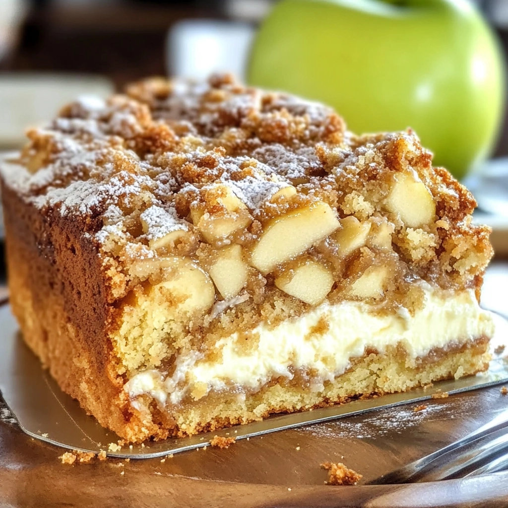 Apple Coffee Cake With Cream Cheese Filling