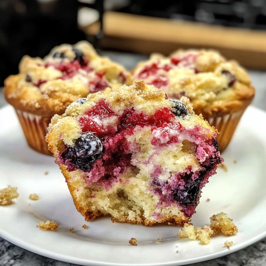 Berry Cream Cheese Muffins