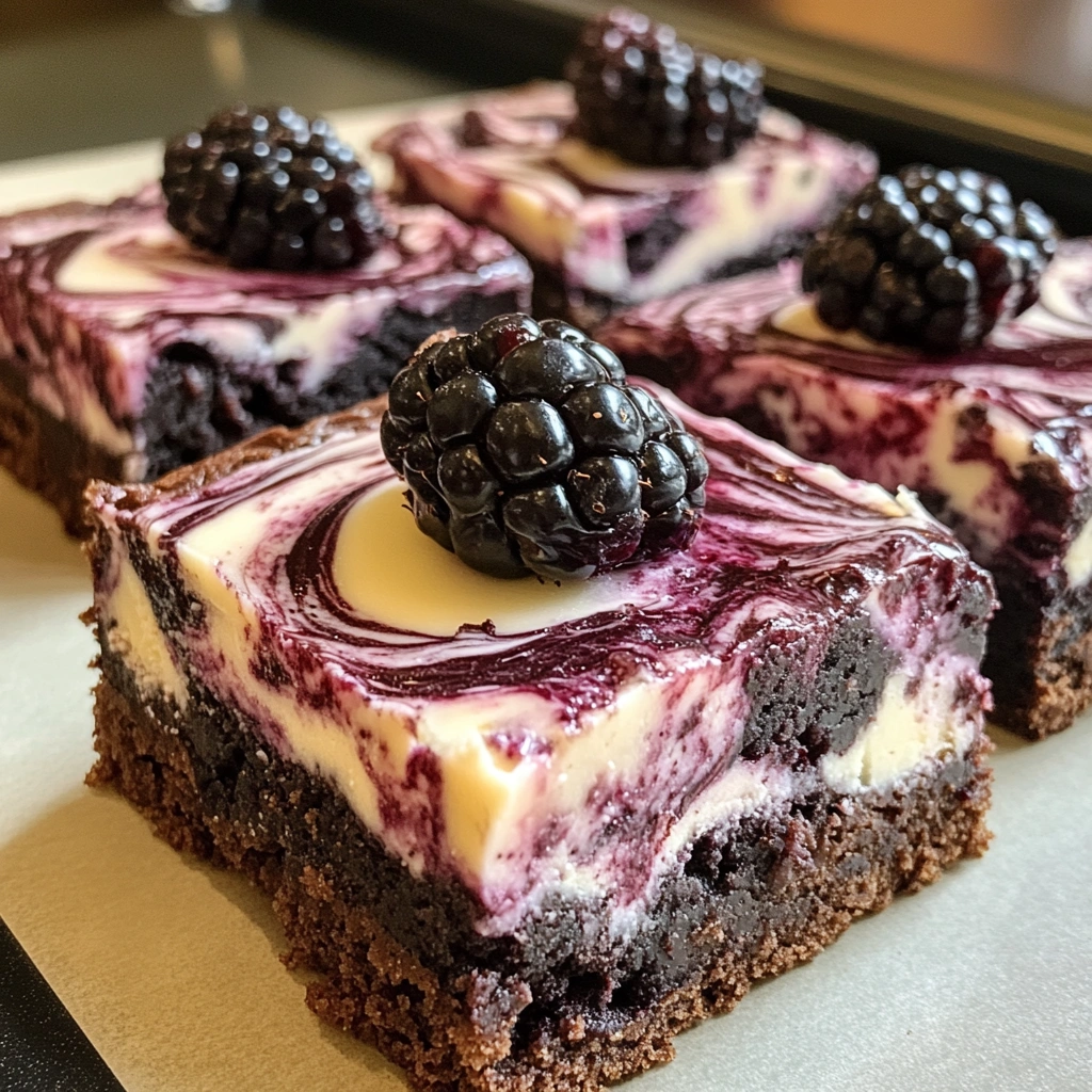 Blackberry Cheesecake Brownies