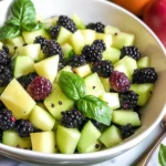 Blackberry Honeydew Salad with Basil