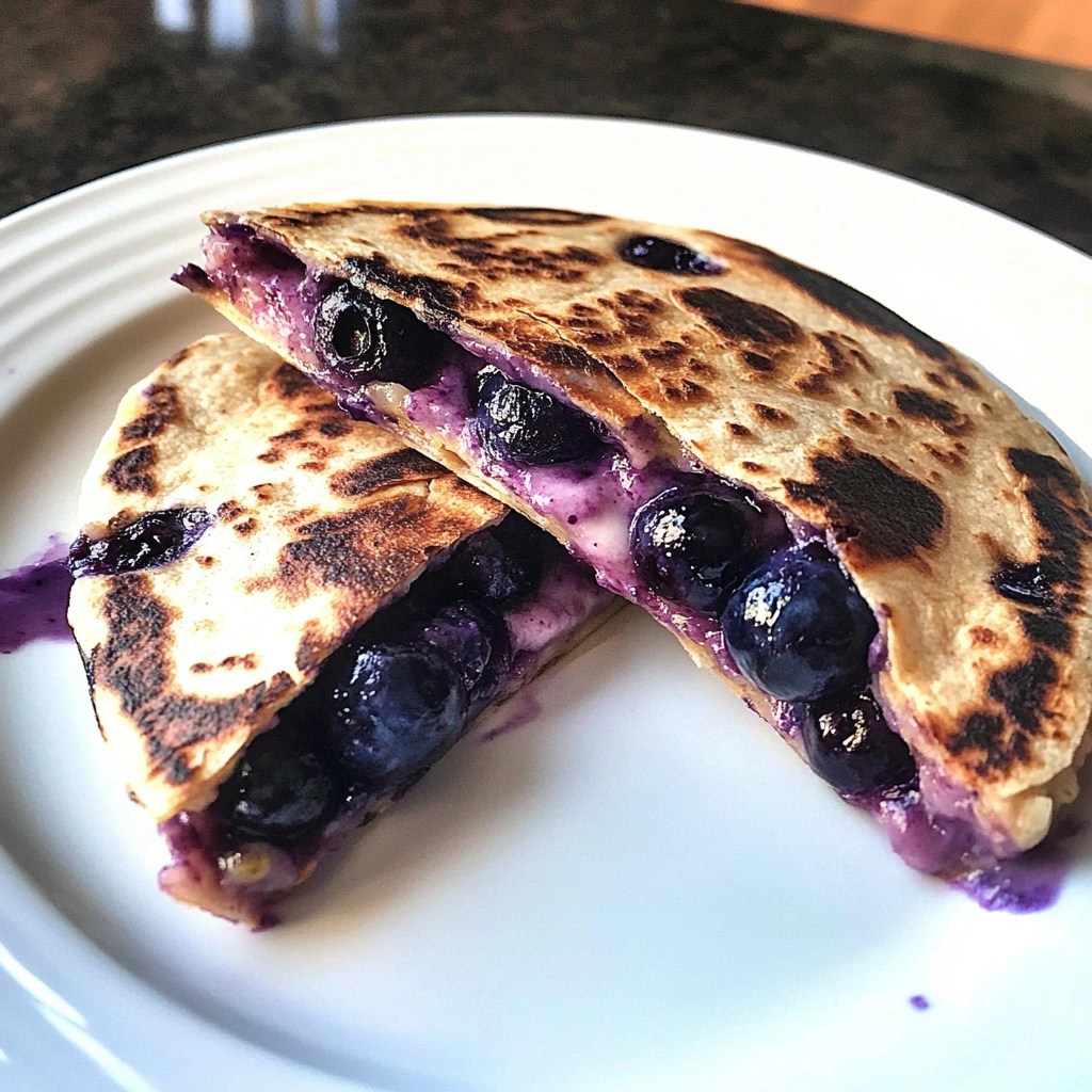 Blueberry Breakfast Quesadilla