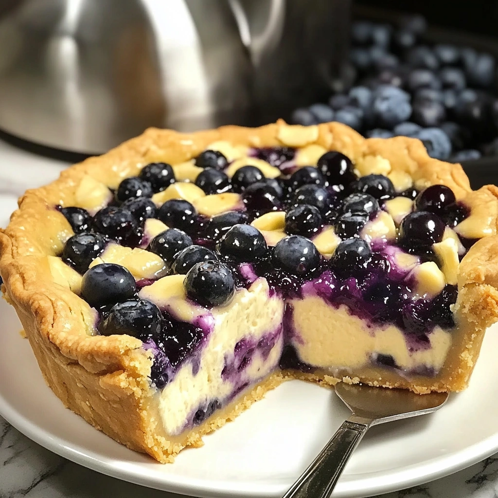 Blueberry Cheesecake Cookie Pie