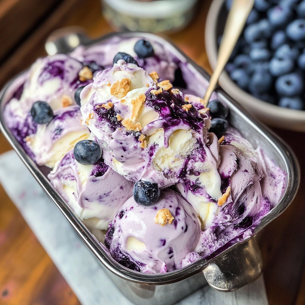 Blueberry Cheesecake Ice Cream