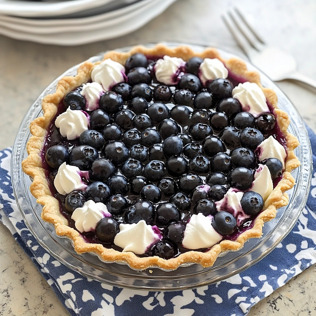Blueberry Cream Pie