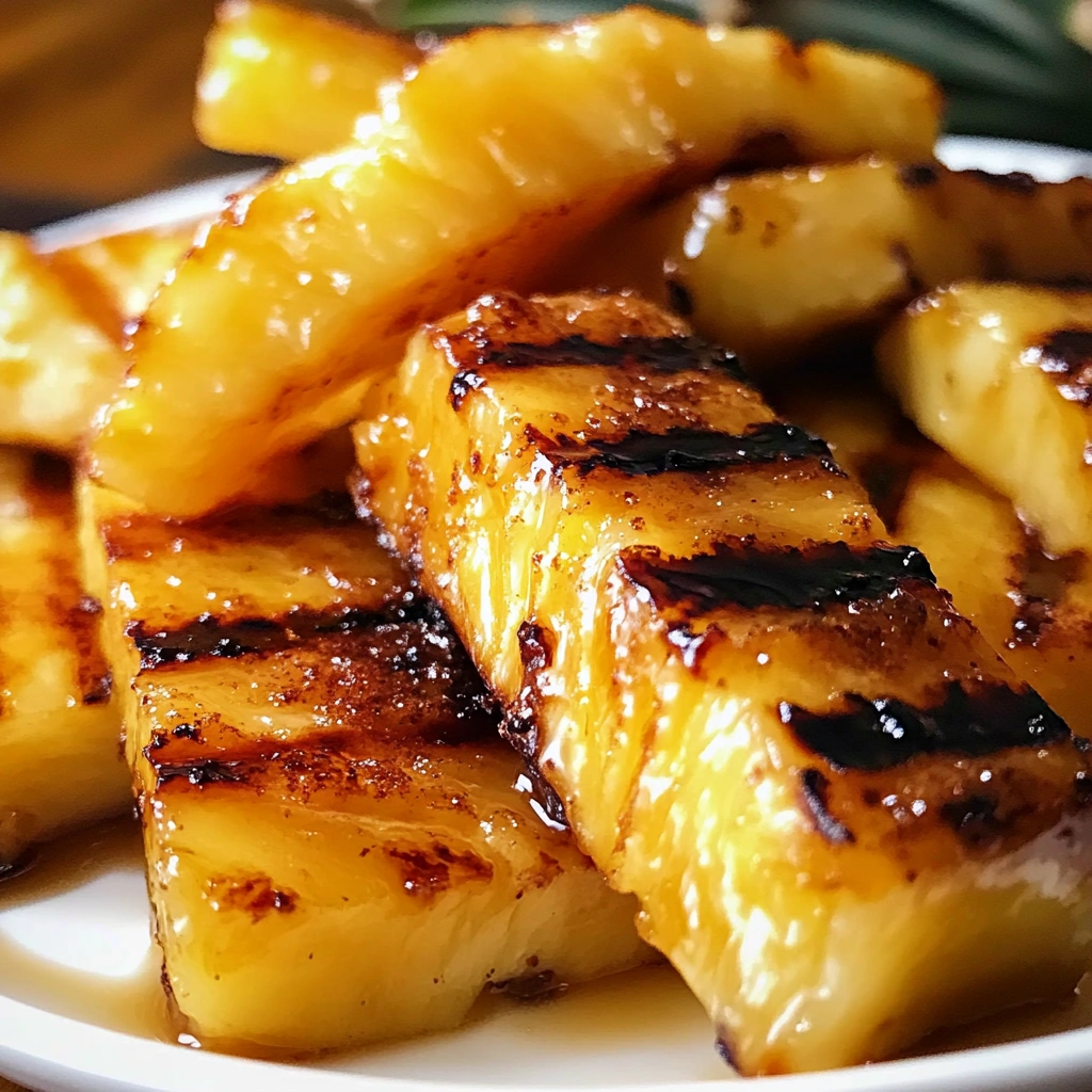 Brown Sugar Cinnamon Grilled Pineapple