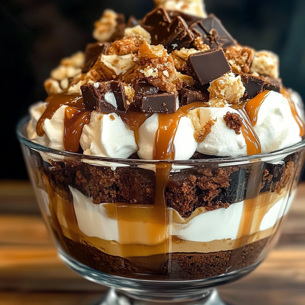 Caramel Brownie Trifle