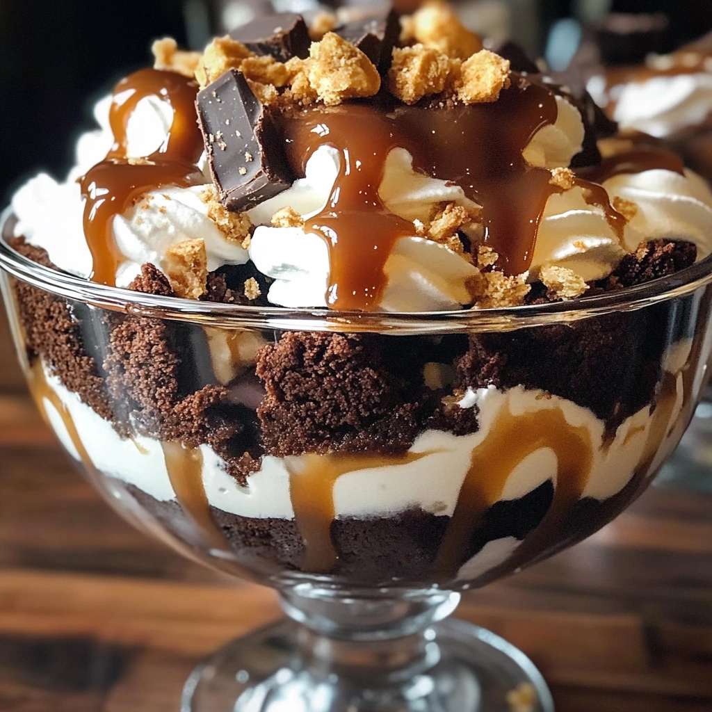 Caramel Brownie Trifle