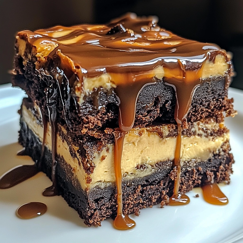 Caramel Cheesecake Brownies
