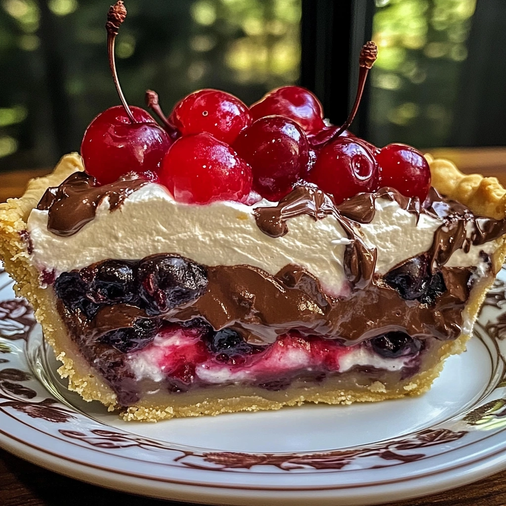 Chocolate Cherry Cream Pie