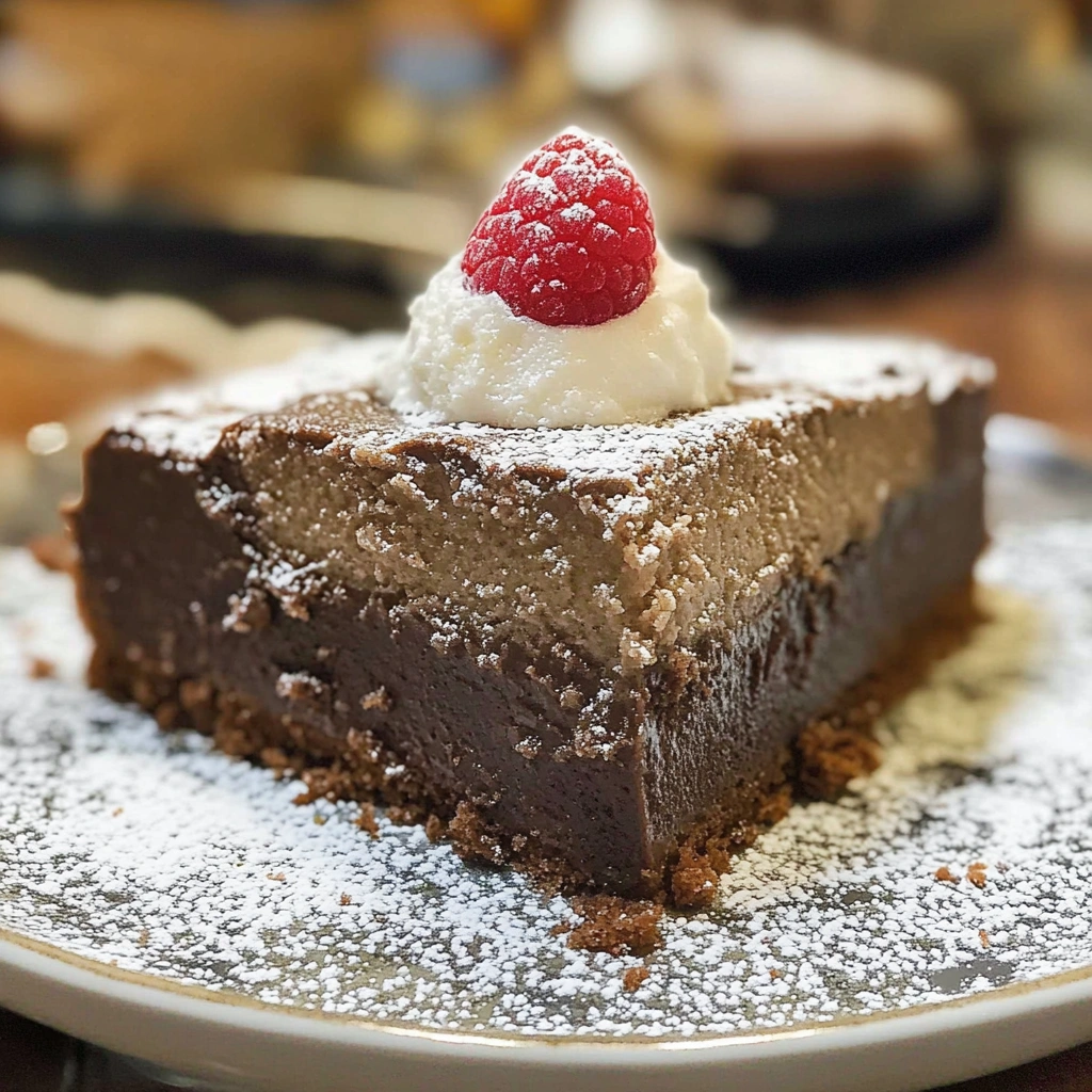 Chocolate Magic Custard Cake