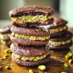 Chocolate-Pistachio Sandwich Cookies