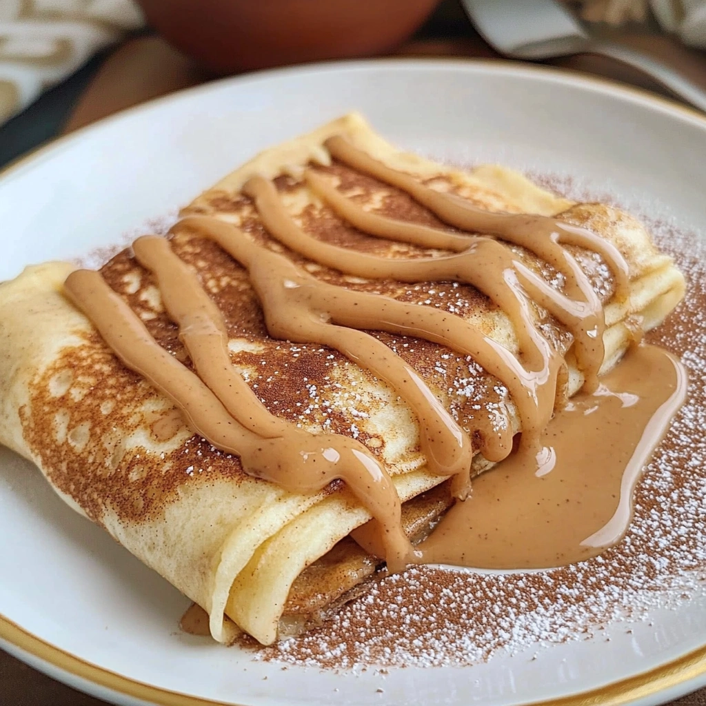Cinnamon Roll Protein Crepes