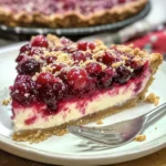 Cranberry Cheesecake Pie