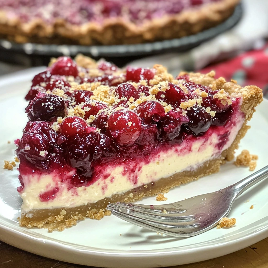 Cranberry Cheesecake Pie