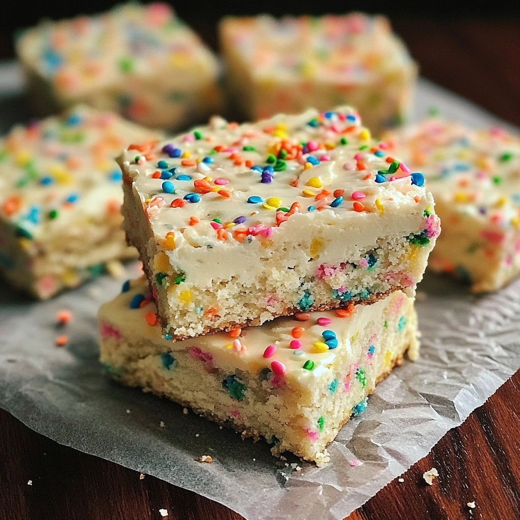 Cream Cheese Funfetti Bars