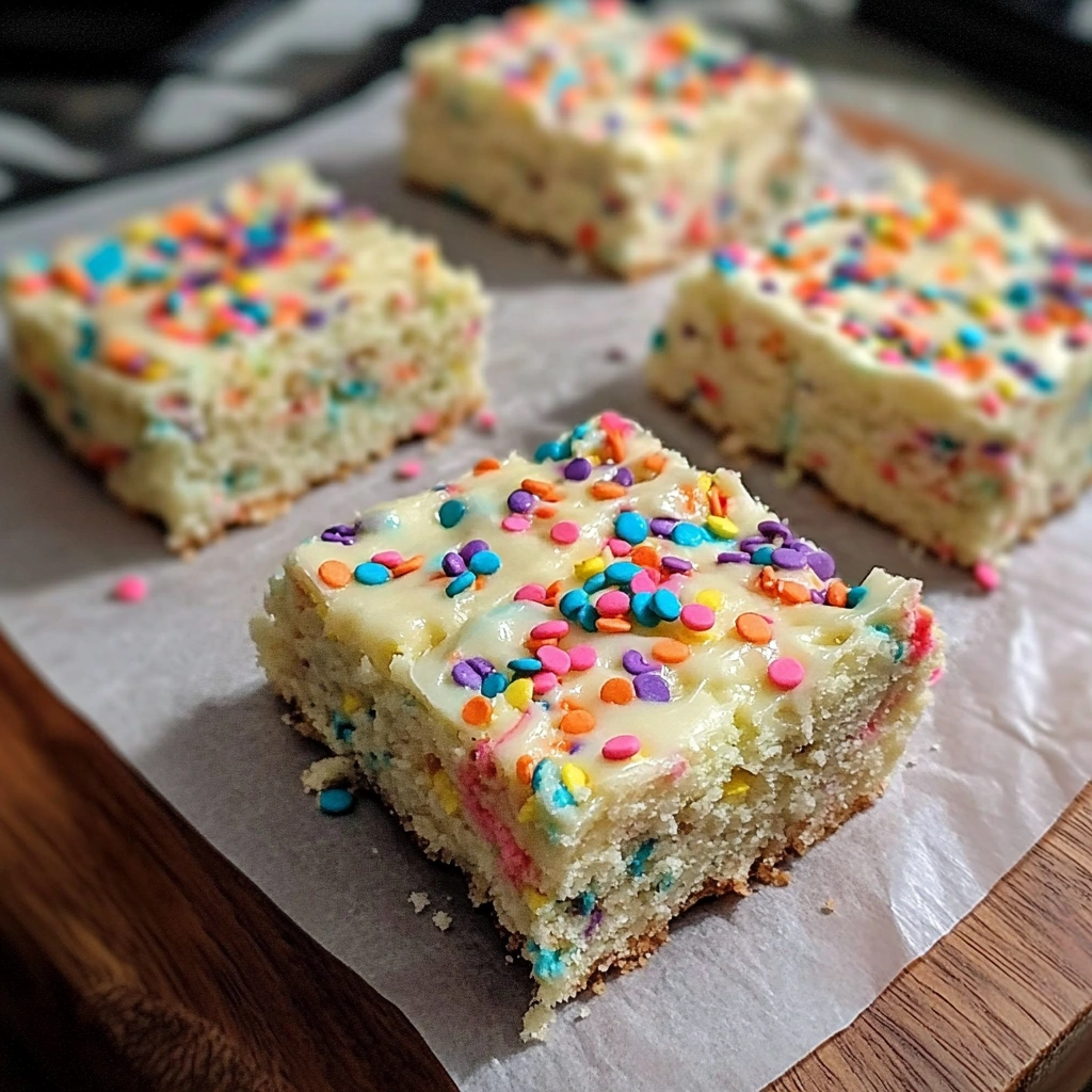 Cream Cheese Funfetti Bars