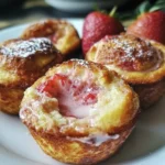 Cream Cheese Strawberry French Toast Muffins