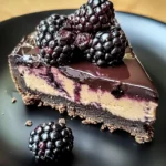 Dark Chocolate Blackberry Cheesecake