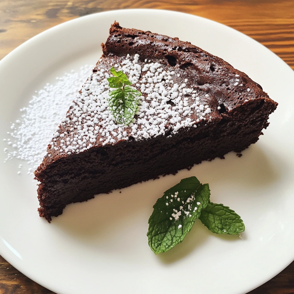 Flourless Mint Chocolate Cake