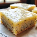 Glazed Lemon Poppy Seed Bars