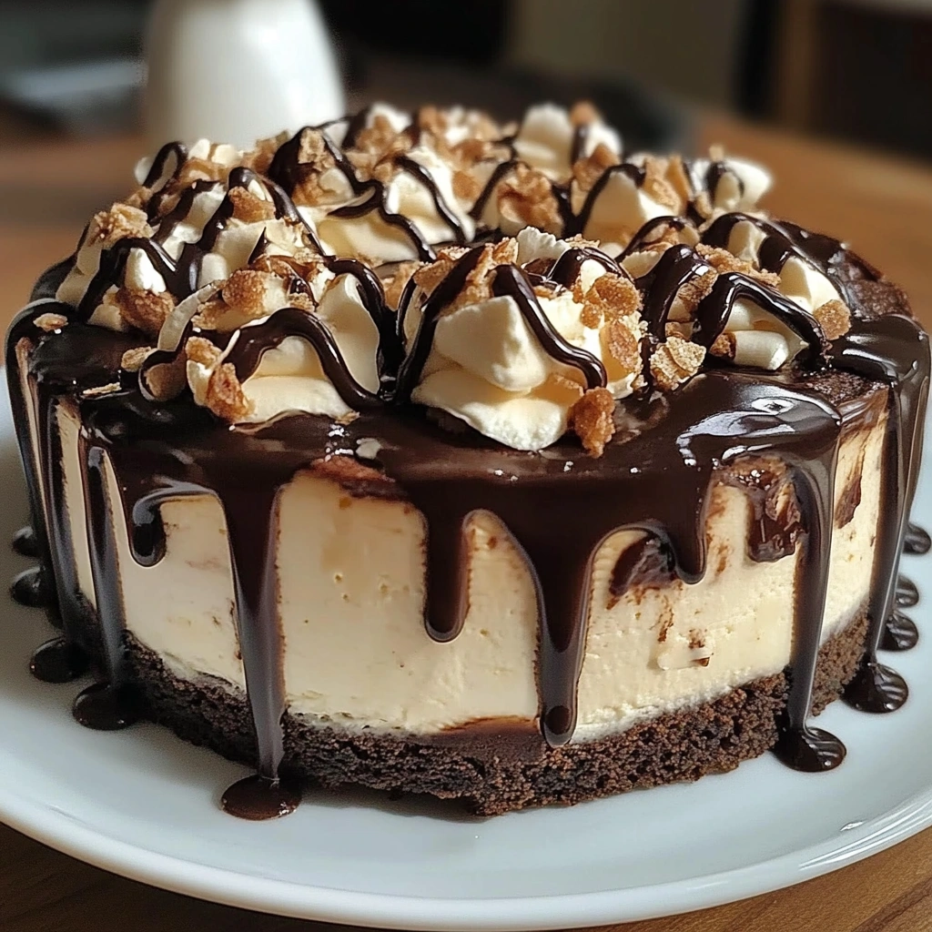 Hot Fudge Sundae Brownie Cheesecake