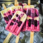 Keto Probiotic Berry Cheesecake Popsicles