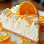 No-Bake Orange Creamsicle Cheesecake