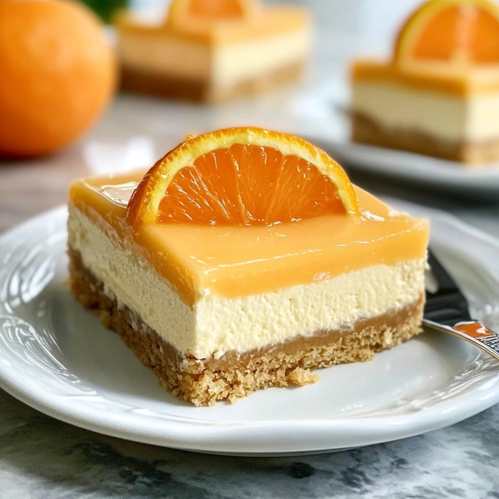 Orange Creamsicle Cheesecake Bars