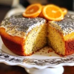 Orange Sour Cream Poppy Seed Cake