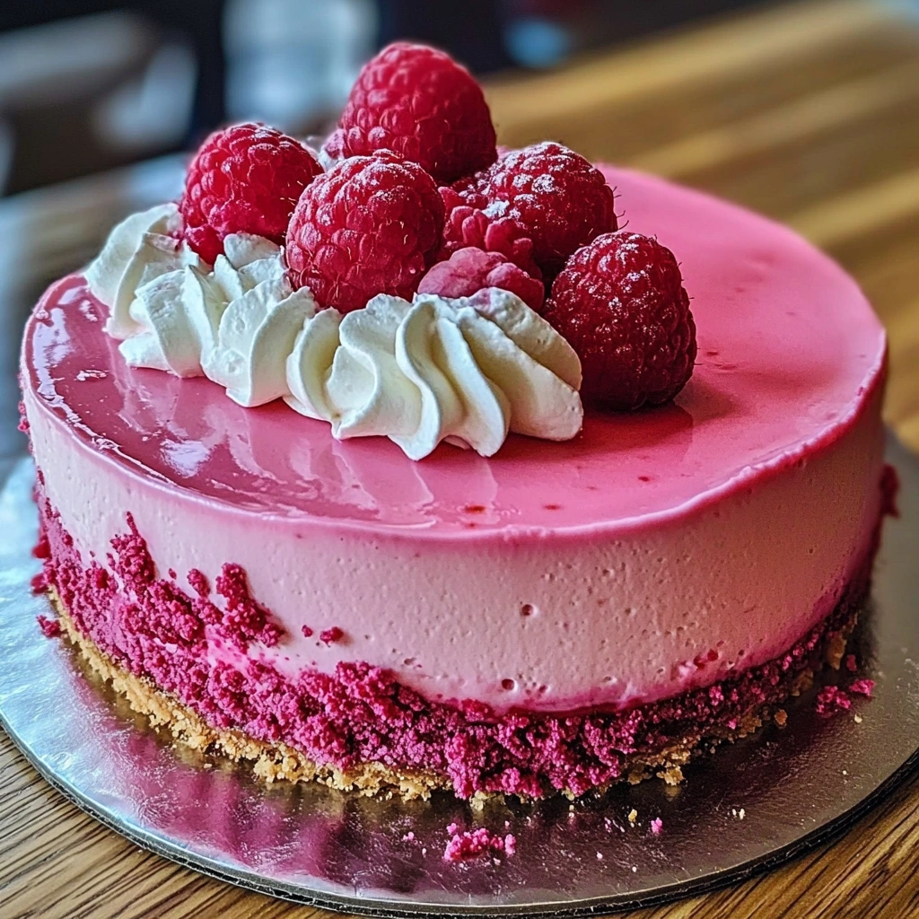 Pink Velvet Raspberry Cheesecake