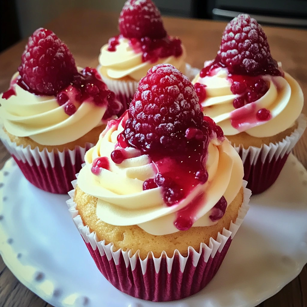 Raspberry Cheesecake Cupcakes