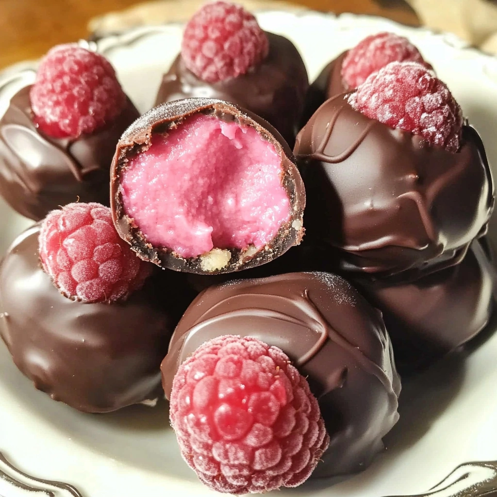 Raspberry Cheesecake Truffles