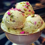 Rose Pistachio Cheesecake Ice Cream