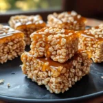 Salted Caramel Rice Krispie Treats