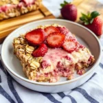 Strawberry Cheesecake Baked Oatmeal